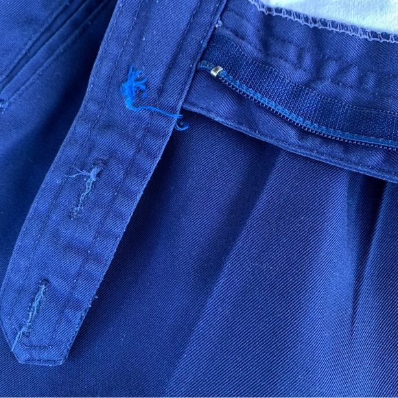 Vintage Skirt navy blue Donnkenny A-line midi skirt Pleating Pockets 30in Waist - Picture 16 of 16